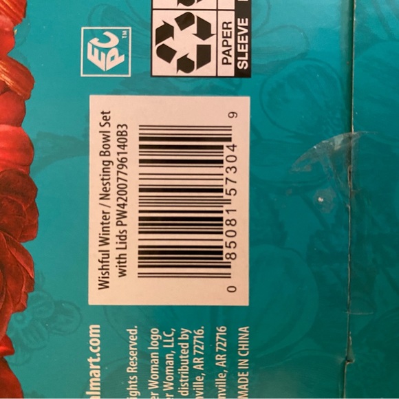 Pioneer Woman Warm Wishes 6 Piece Ceramic Holiday Container Set w Vented Lids - Picture 6 of 6